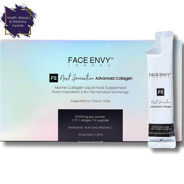 Patented Liquid Marine Collagen Supplement TriPeptide, 8,000mg Per Sachet + Hyaluronic Acid & Vitamin C
